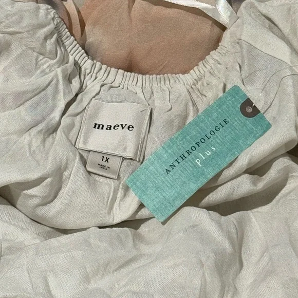 ANTHROPOLOGIE Maeve Sheer Printed Halter Maxi Dress Open Back Size 1X NEW - Picture 15 of 16